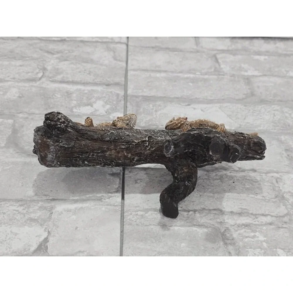 Reptile Cage Cccessories Texas Horned Lizards On‎ Tree Stump
